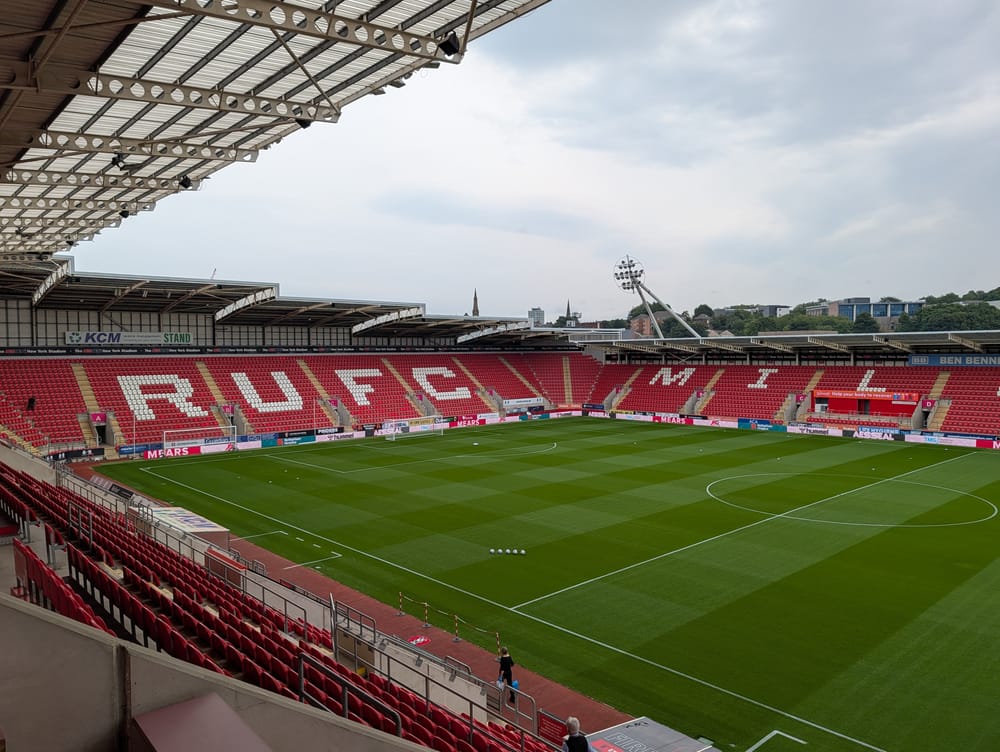 New York Stadium Rotherham United versus Chesterfield Aug 2026