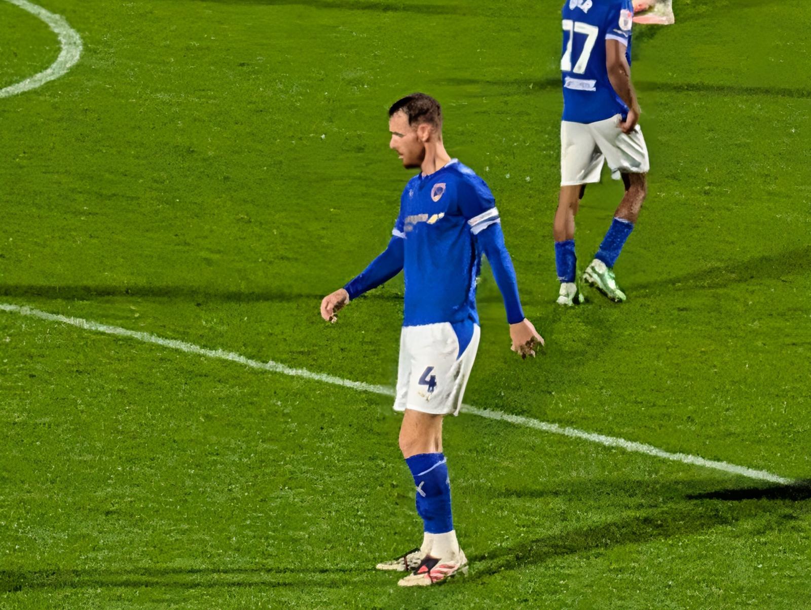 Tom Naylor in action versus Port Vale in the EFL Trophy September 2026